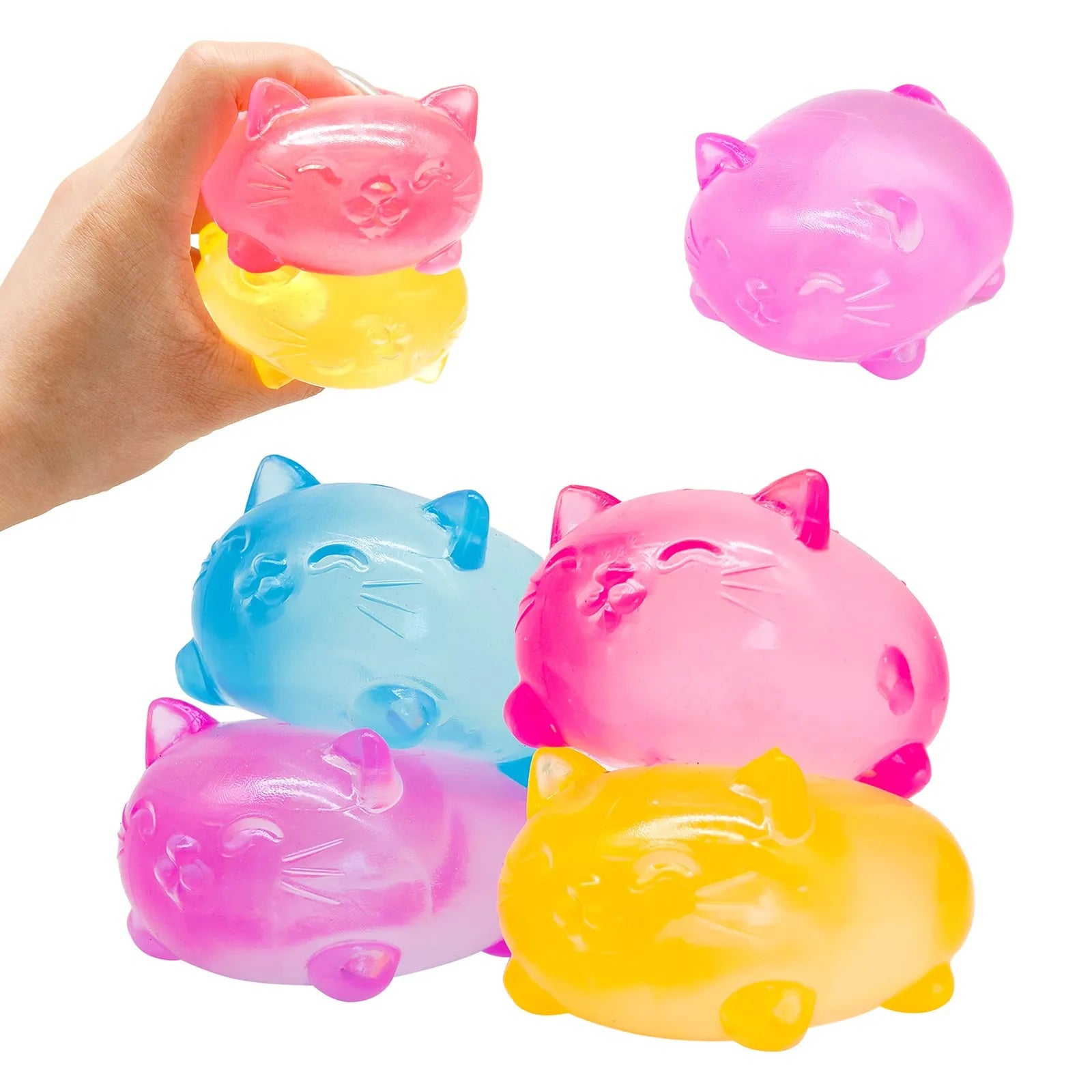 Mini Cute Cat Maltose Decompression Toy - Non-Stick Odorless Non-Toxic Stress Relief Toy for Adults & Student