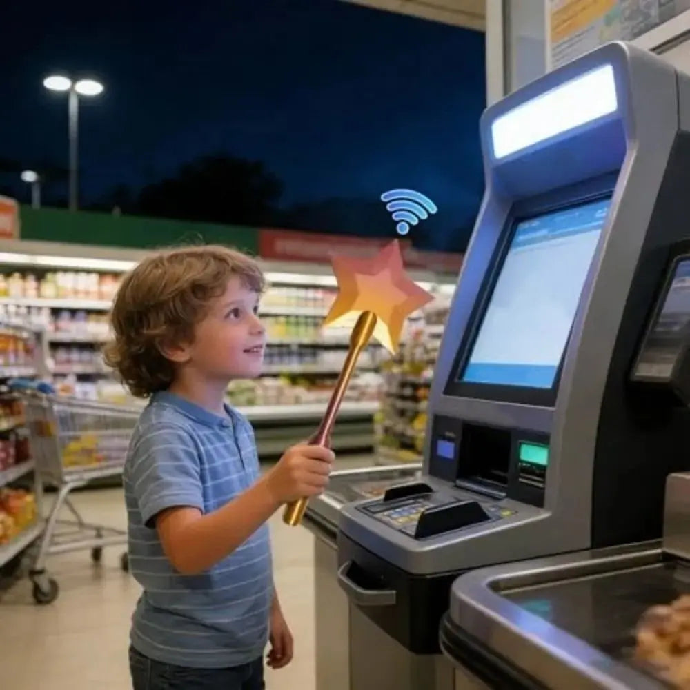 Creative 3D Printed Wand Tap To Pay Lightweight Cute Star Magic Wand Holder Portable 36.8cm Credit Card Holder Daily Use