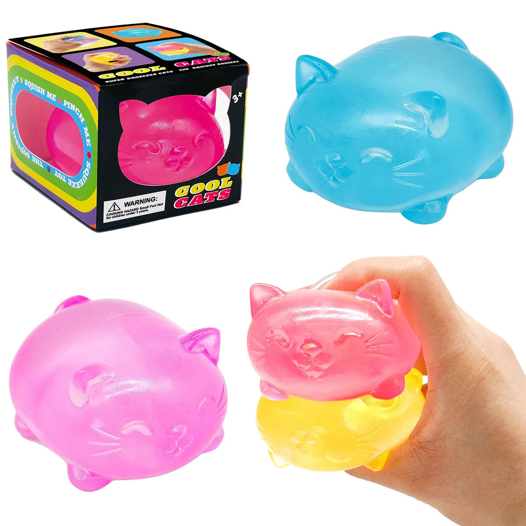 Mini Cute Cat Maltose Decompression Toy - Non-Stick Odorless Non-Toxic Stress Relief Toy for Adults & Student