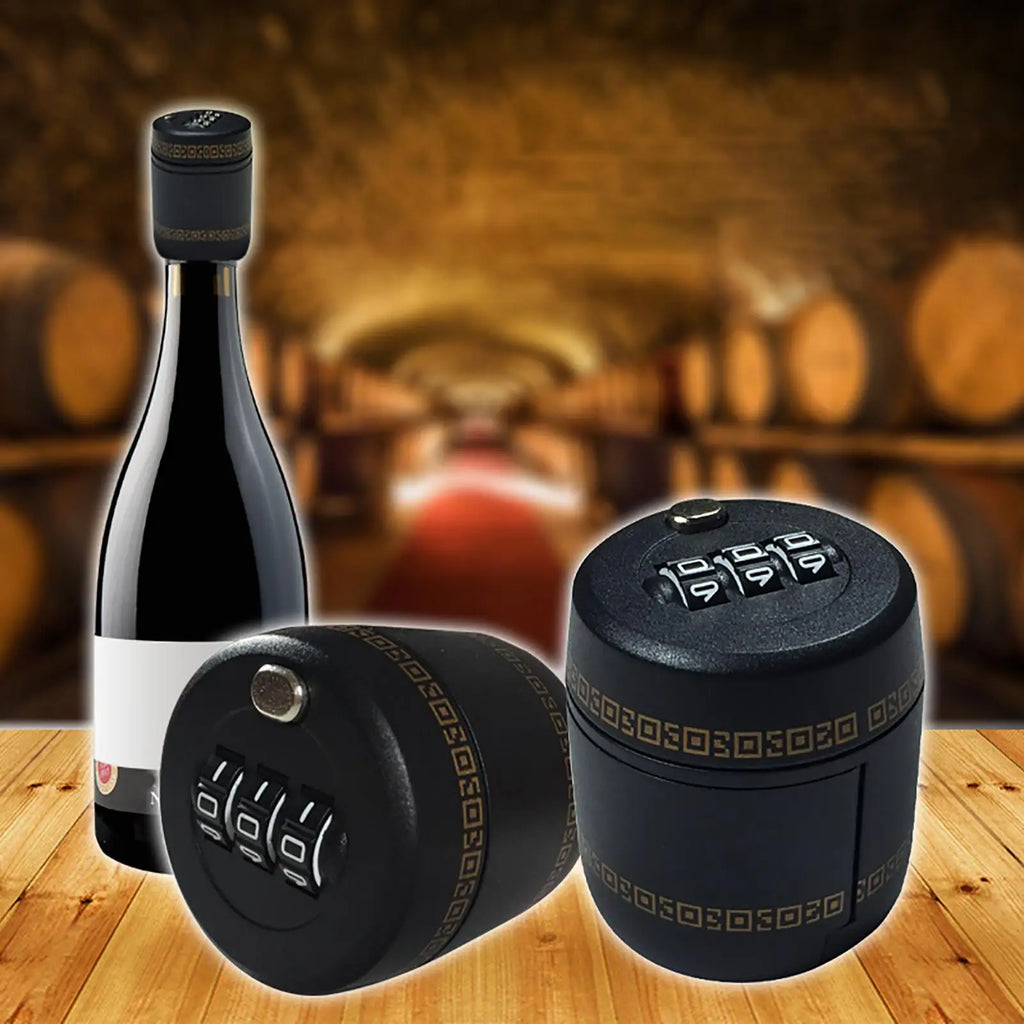 Wine bottle lock wine and spirits bottle cap lock Wine And Liquor Bottle Top Stopper Drink Bottle Password Code Digital Lock