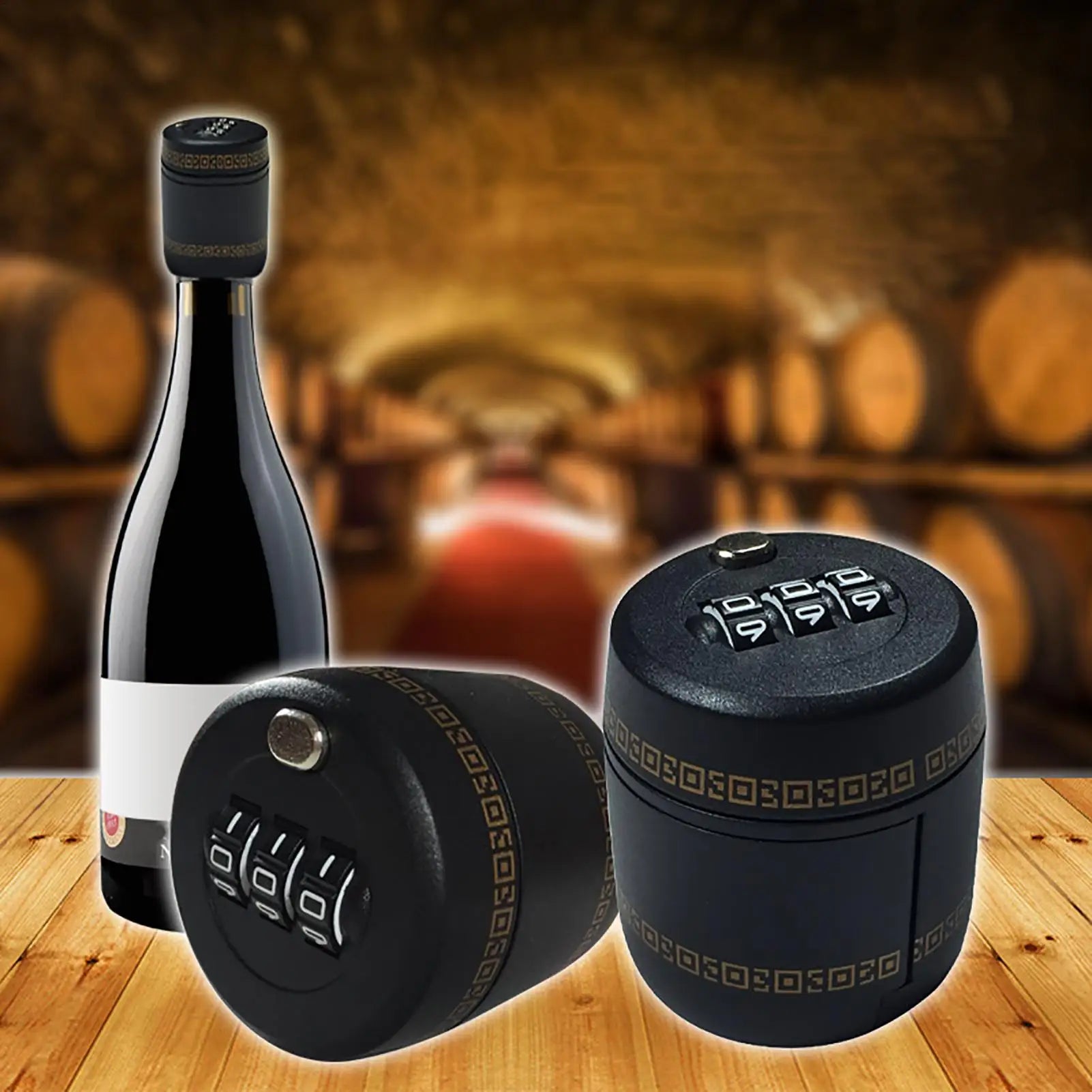 Wine bottle lock wine and spirits bottle cap lock Wine And Liquor Bottle Top Stopper Drink Bottle Password Code Digital Lock