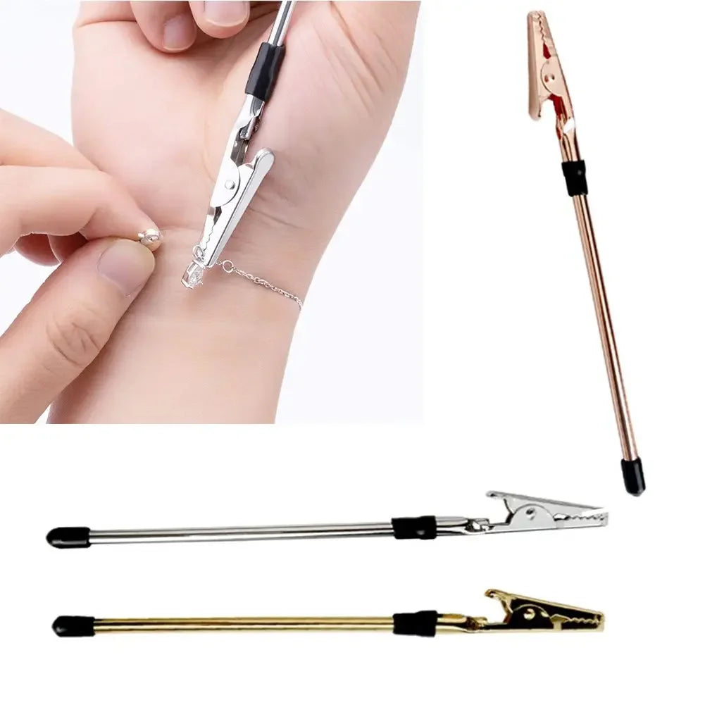 Bracelet Tool Jewelry Helper Plier Clip Equipment For DIY Necklace Watch Clasps And Closures Making Supplies