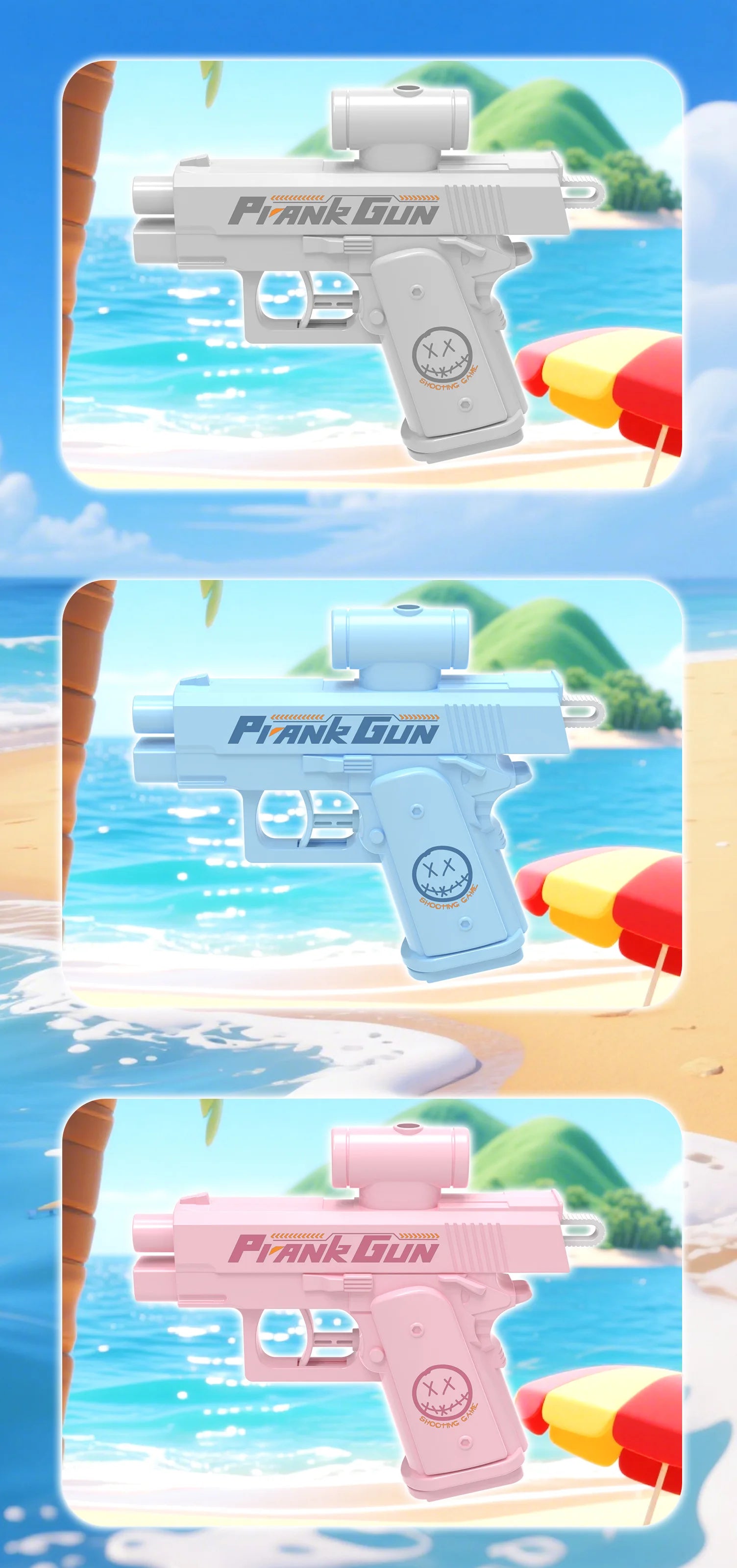 Funny Double-Sided Reverse Water Gun - Summer Prank Toy Mini Tactical Water Sprayer Pool Beach Water Fight