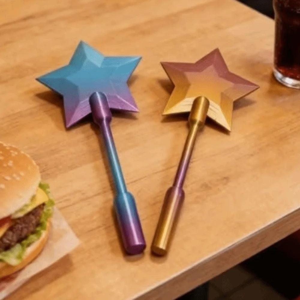 Creative 3D Printed Wand Tap To Pay Lightweight Cute Star Magic Wand Holder Portable 36.8cm Credit Card Holder Daily Use