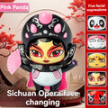 Sichuan Opera Face Changing Panda Doll - Chinese Traditional Culture Toy with 5 Facial Expressions Kids Gift Souvenir