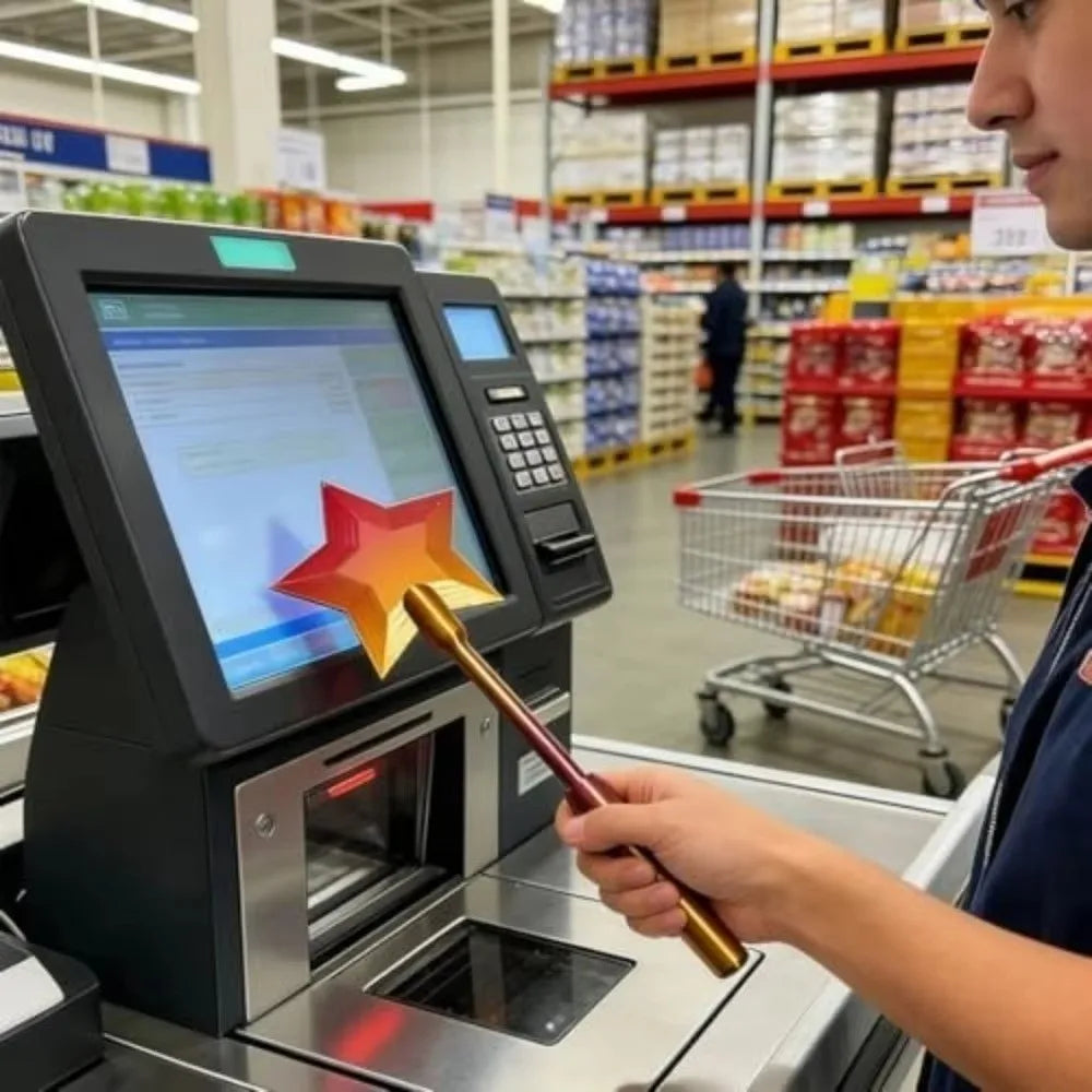 Creative 3D Printed Wand Tap To Pay Lightweight Cute Star Magic Wand Holder Portable 36.8cm Credit Card Holder Daily Use