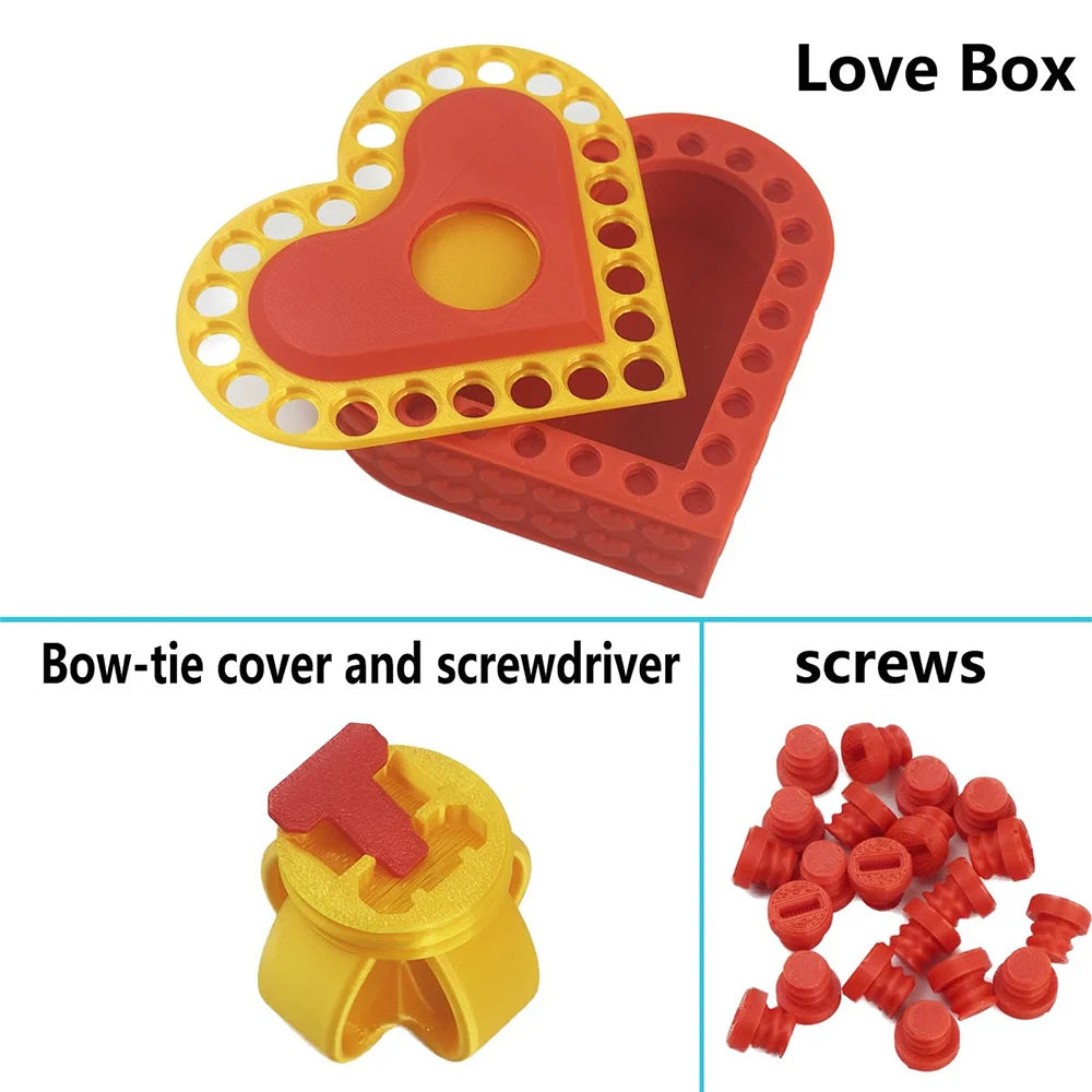 3d Printed Gift Box Creative Annoying Gift Box With Screws Funny Prank Screw Box Colorful Exquisite Sundries Storage Container