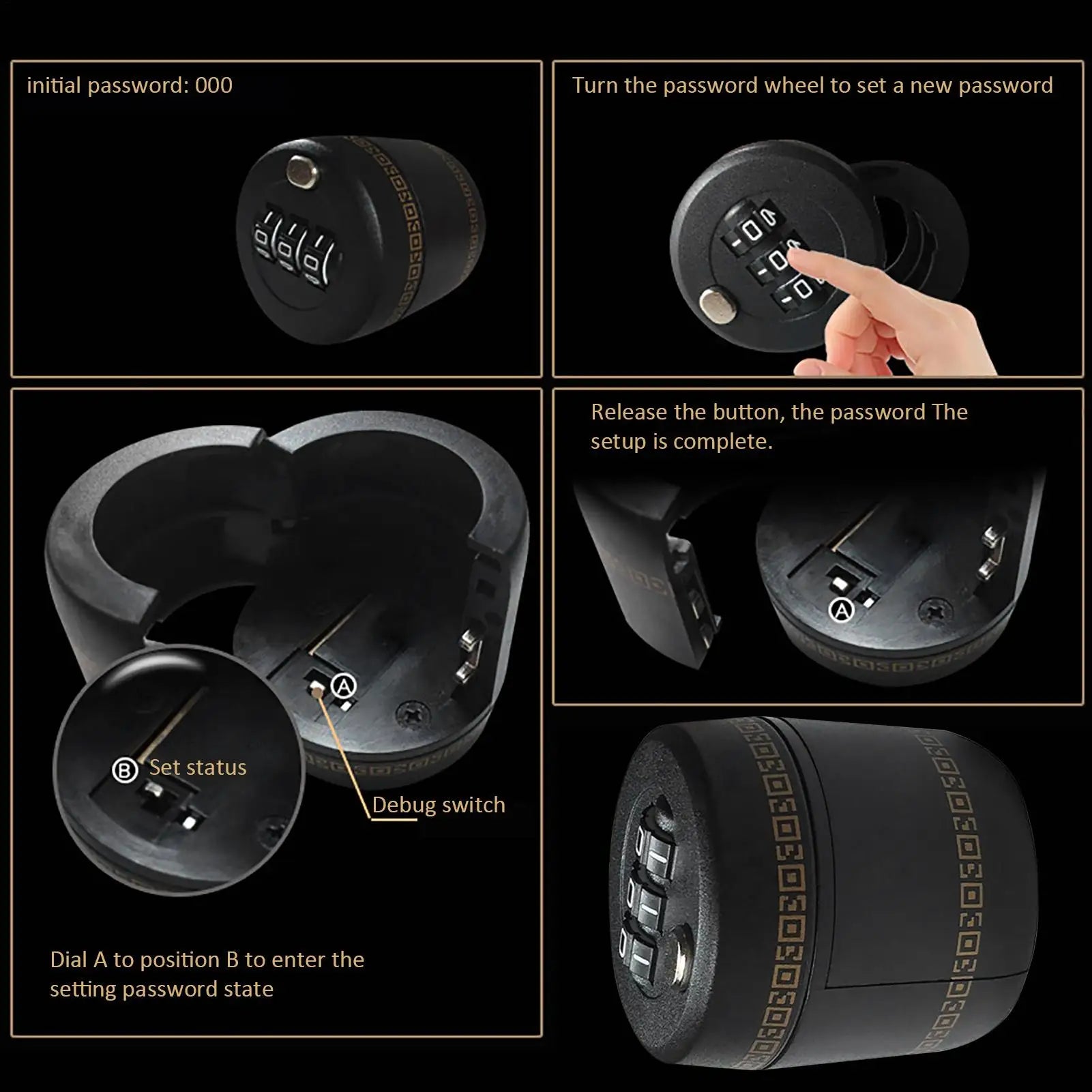 Wine bottle lock wine and spirits bottle cap lock Wine And Liquor Bottle Top Stopper Drink Bottle Password Code Digital Lock