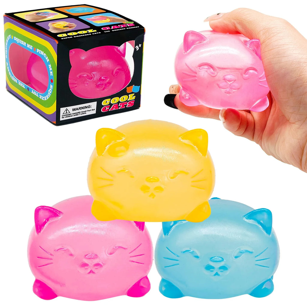 Mini Cute Cat Maltose Decompression Toy - Non-Stick Odorless Non-Toxic Stress Relief Toy for Adults & Student